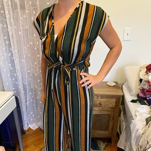 Striped Jumpsuit